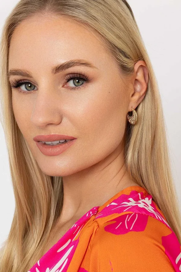 Joularie Crescent Moon Hoop Earrings* Boxed Gifts