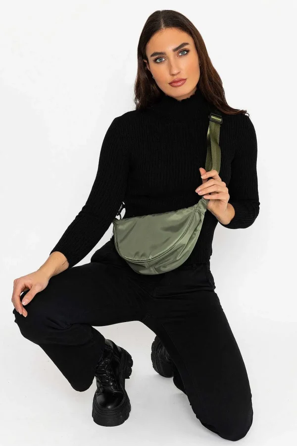 SOUL Accessories Crescent Shape Crossbody In Khaki* Accessories