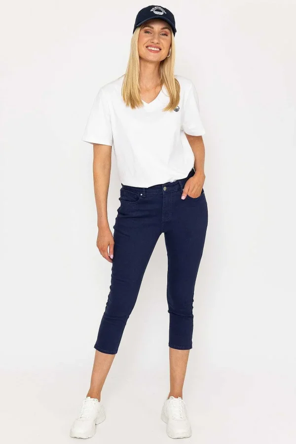 West Quay Crop Stretch Jeans In Navy*Women Jeans & Trousers