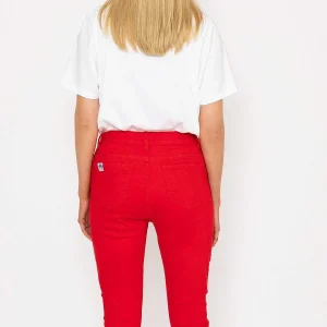West Quay Crop Stretch Jeans In Red*Women As Seen On Social