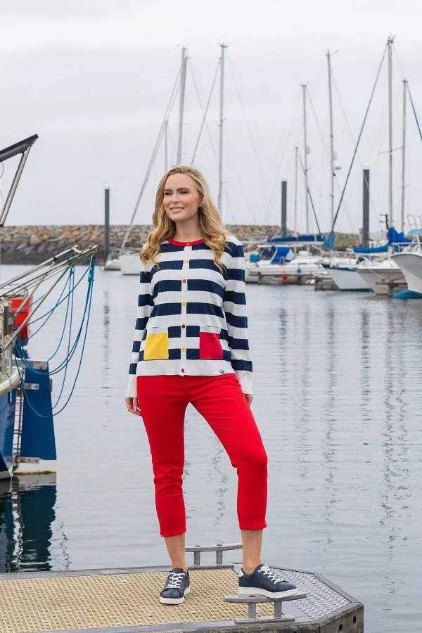 West Quay Crop Stretch Jeans In Red*Women As Seen On Social