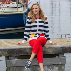 West Quay Crop Stretch Jeans In Red*Women As Seen On Social