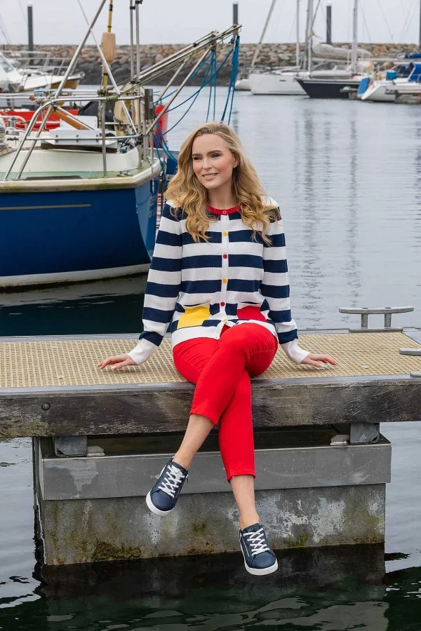 West Quay Crop Stretch Jeans In Red*Women As Seen On Social