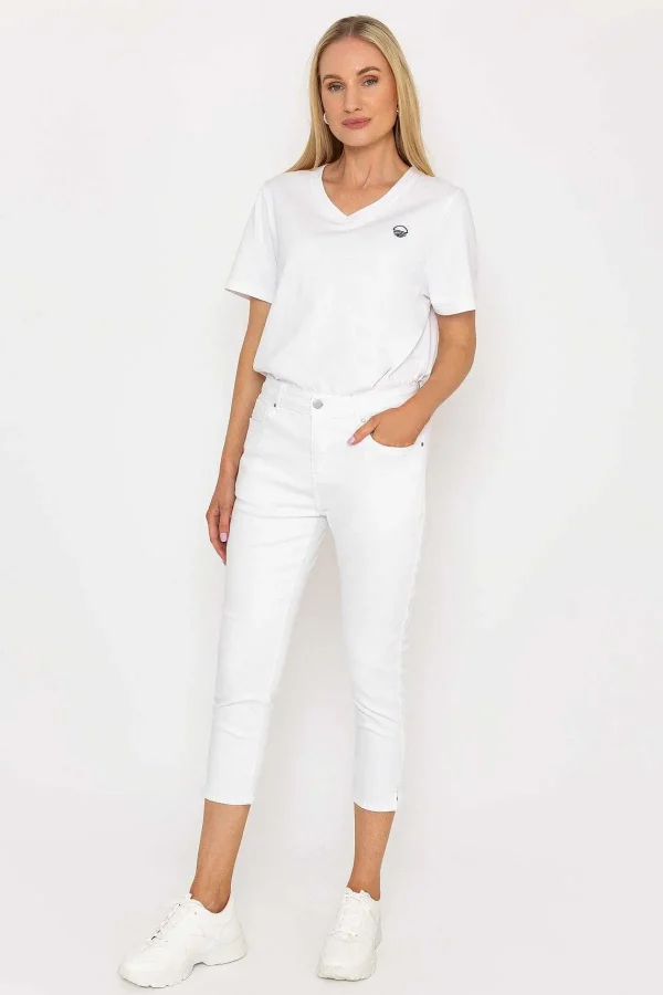 West Quay Crop Stretch Jeans In White*Women Jeans & Trousers