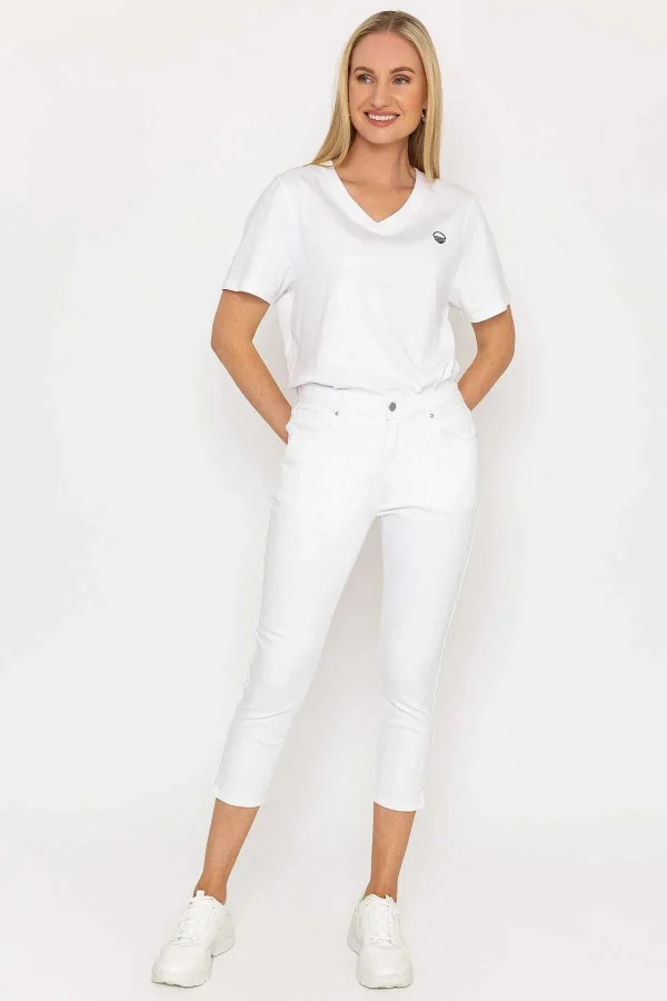 West Quay Crop Stretch Jeans In White*Women Jeans & Trousers