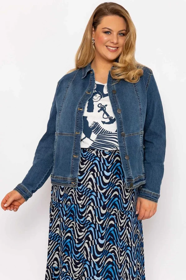 Ulla Popken Cropped Denim Jacket*Women Coats & Jackets