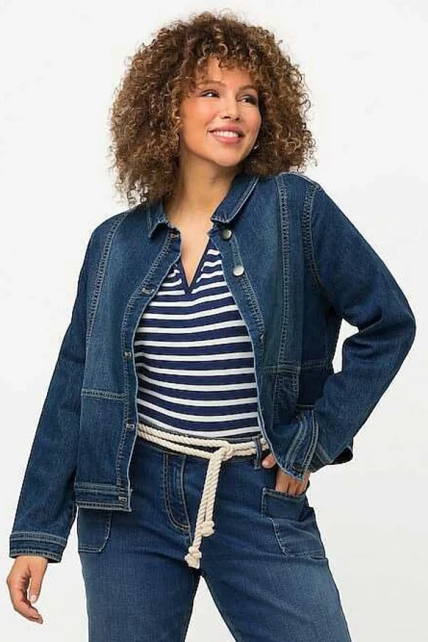 Ulla Popken Cropped Denim Jacket*Women Coats & Jackets