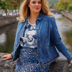 Ulla Popken Cropped Denim Jacket*Women Coats & Jackets