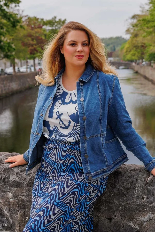Ulla Popken Cropped Denim Jacket*Women Coats & Jackets