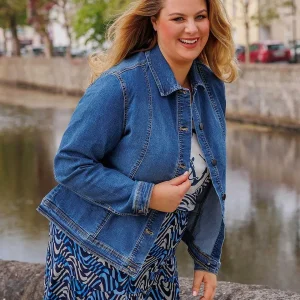 Ulla Popken Cropped Denim Jacket*Women Coats & Jackets