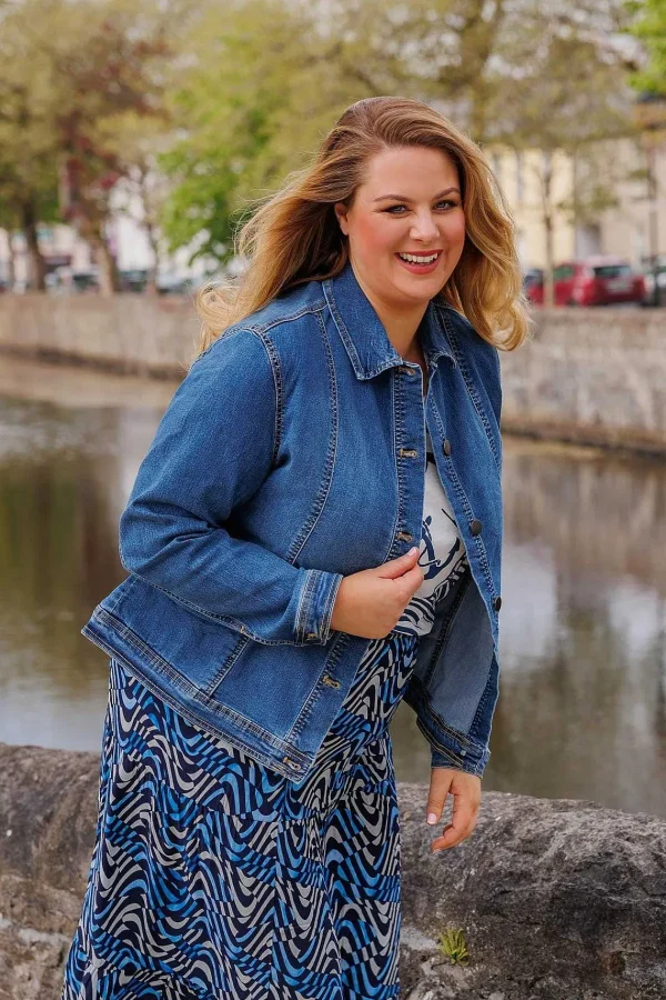 Ulla Popken Cropped Denim Jacket*Women Coats & Jackets