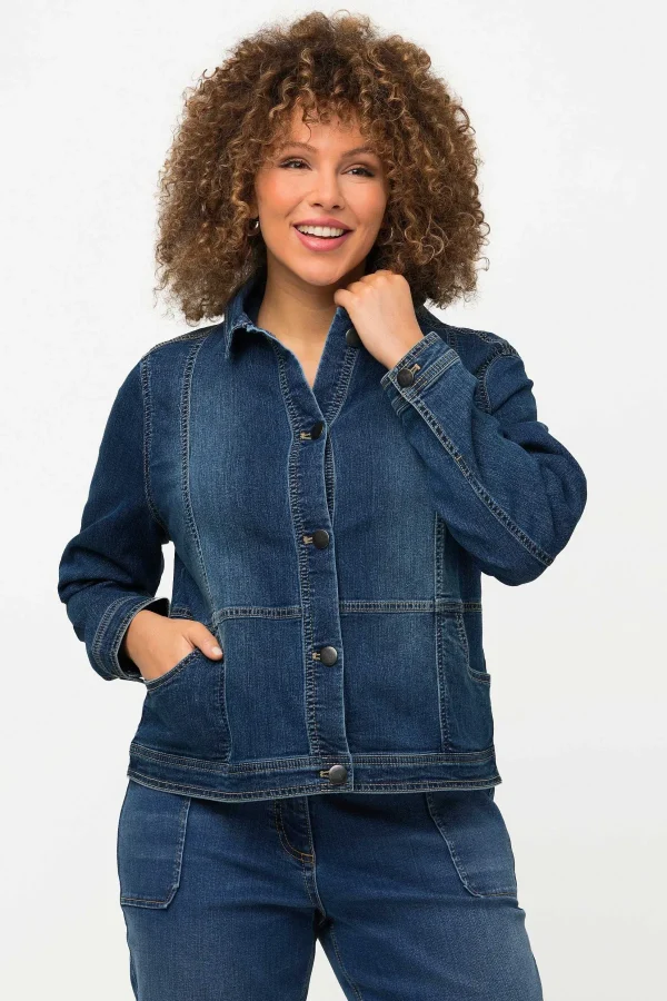 Ulla Popken Cropped Denim Jacket*Women Coats & Jackets