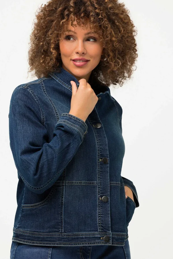 Ulla Popken Cropped Denim Jacket*Women Coats & Jackets