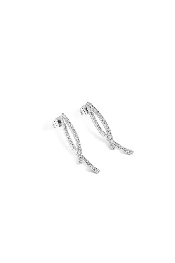 Newbridge Silverware Jewellery Cross Over Earrings* Earrings