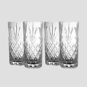 Galway Crystal Crystal Hi Ball Set Of 4* Homeware