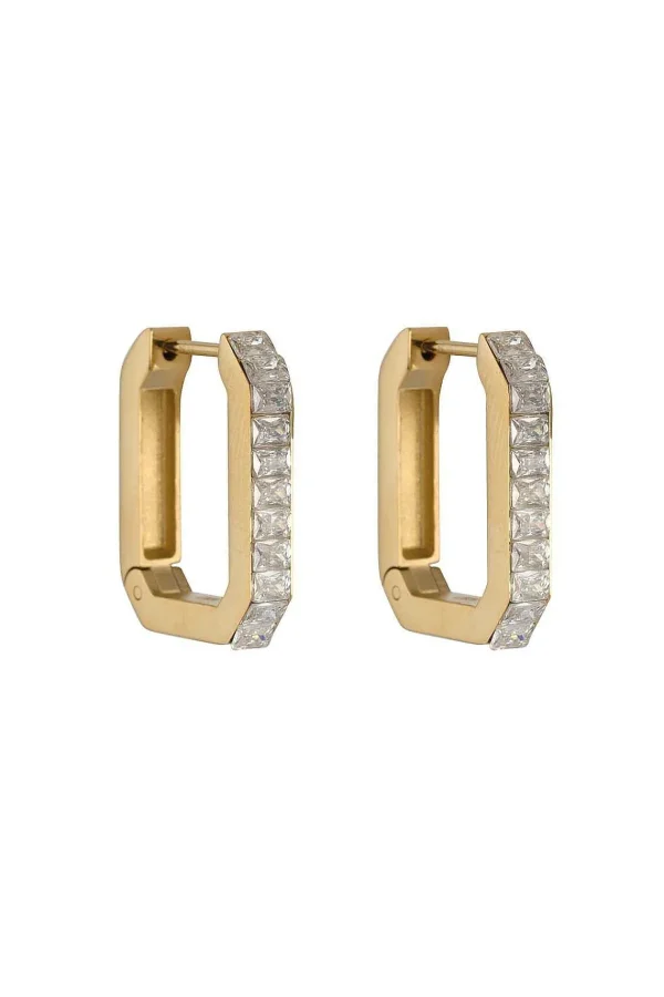 Knight & Day Crystal Rectangular Earrings* Boxed Gifts