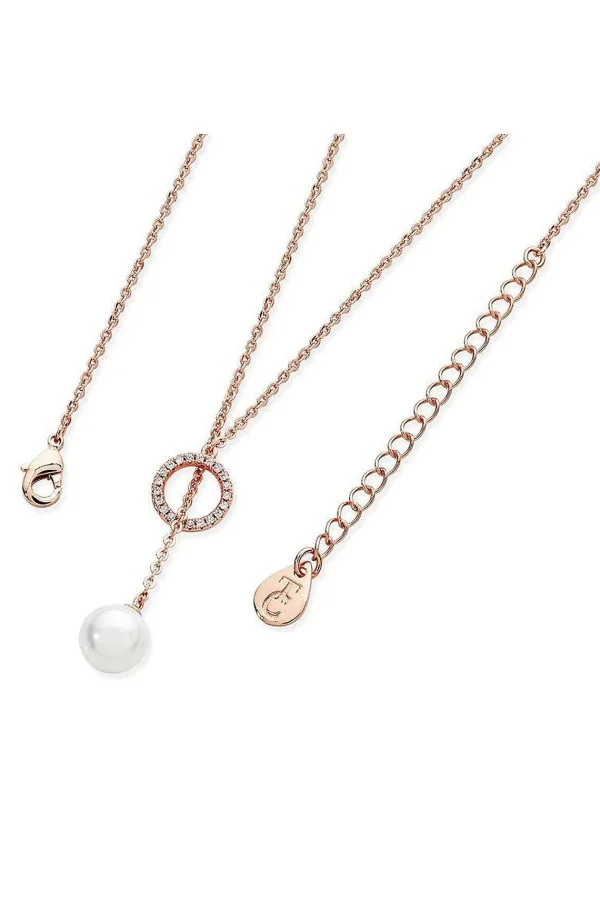 Tipperary Crystal Jewellery Cubic Zirconia Circle Pearl Feeder Necklace* Her