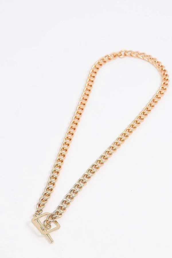 Joularie Curb T-Bar Necklace*Women As Seen On Social