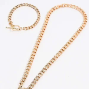 Joularie Curb T-Bar Necklace*Women As Seen On Social