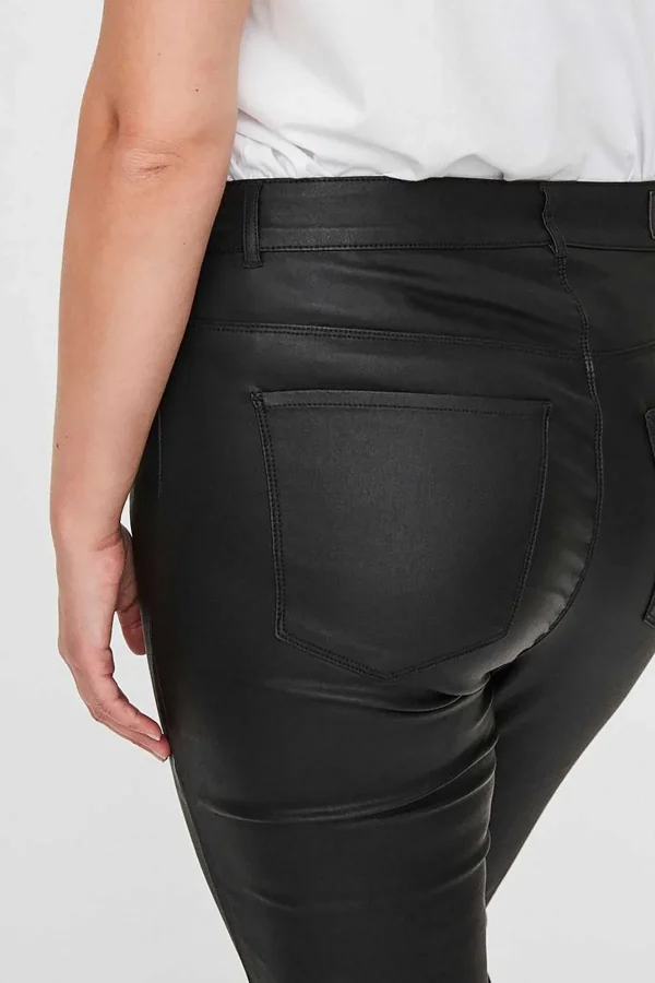 Vero Moda Curve Curve - Coated Pants In Black*Women Jeans & Trousers