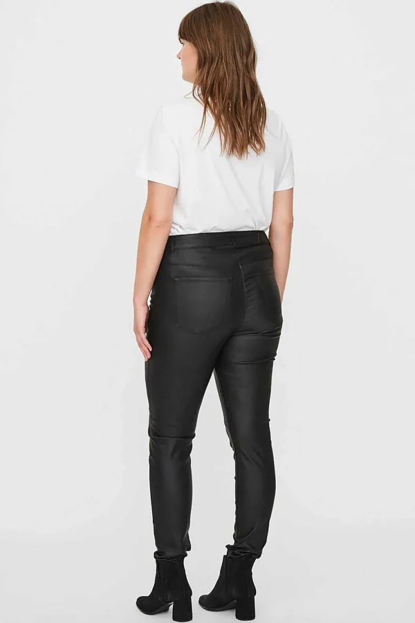 Vero Moda Curve Curve - Coated Pants In Black*Women Jeans & Trousers
