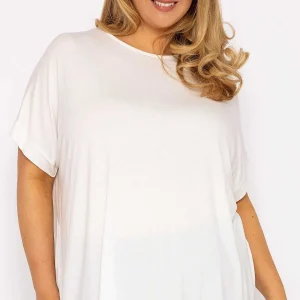 Nova of London Curve - Curve Medallion Lace Back Top In Ivory*Women Tops & Blouses