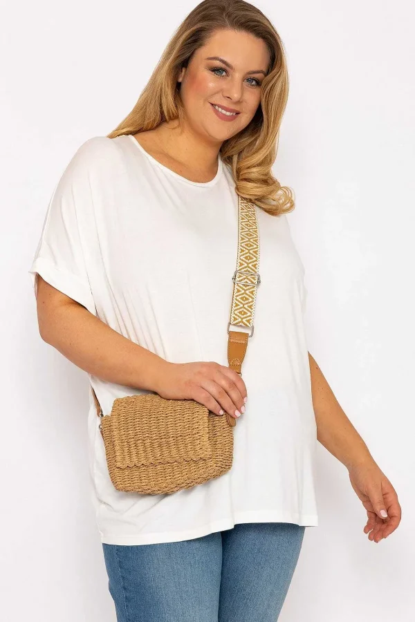 Nova of London Curve - Curve Medallion Lace Back Top In Ivory*Women Tops & Blouses