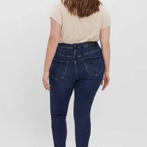 Vero Moda Curve Curve - High Waist Jeans In Dark Blue Denim*Women Jeans & Trousers