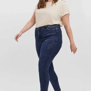 Vero Moda Curve Curve - High Waist Jeans In Dark Blue Denim*Women Jeans & Trousers