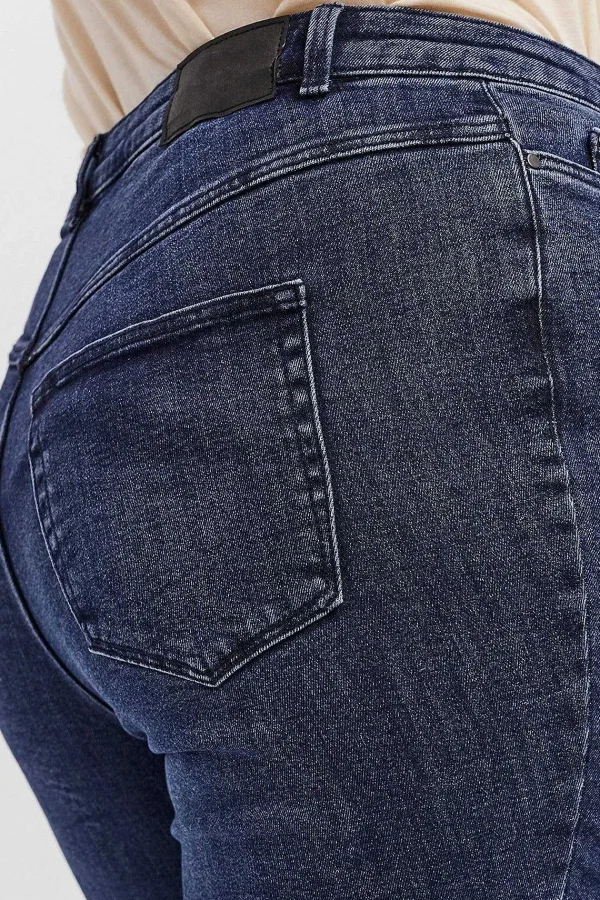 Vero Moda Curve Curve - High Waist Jeans In Dark Blue Denim*Women Jeans & Trousers