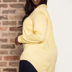 Vero Moda Curve Curve - Josie 3/4 Sleeve Blouse In Yellow*Women Tops & Blouses