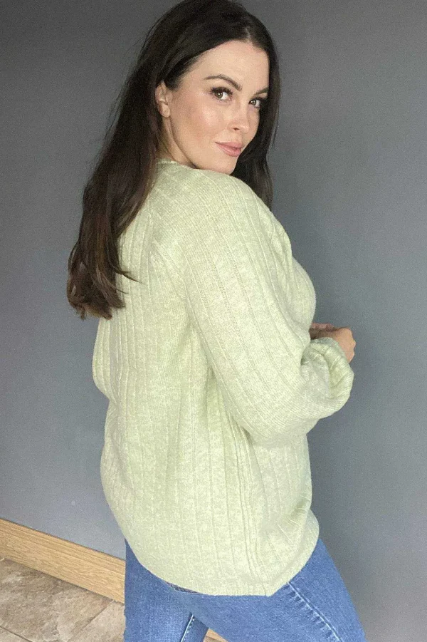 Vero Moda Curve Curve - Kaylee String Blouse In Green*Women Jumpers & Cardigans