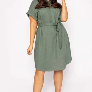 Vero Moda Curve Curve - Lailah Shirt Dress In Khaki*Women Dresses & Jumpsuits