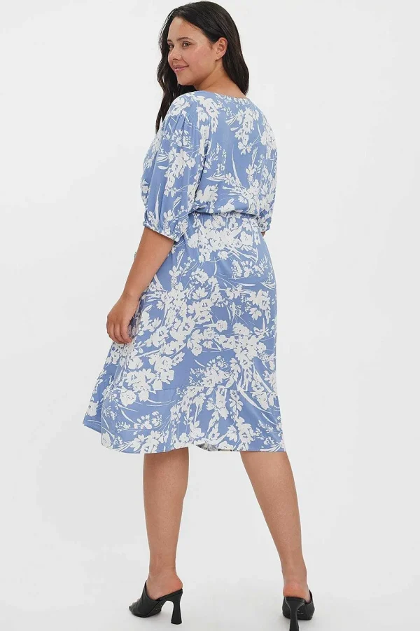 Vero Moda Curve Curve - Lexie Dress In Blue Print*Women Dresses & Jumpsuits