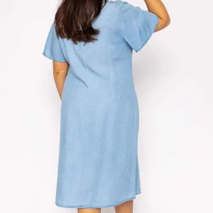 Vero Moda Curve Curve - Liliana Dress In Light Blue Denim*Women Dresses & Jumpsuits