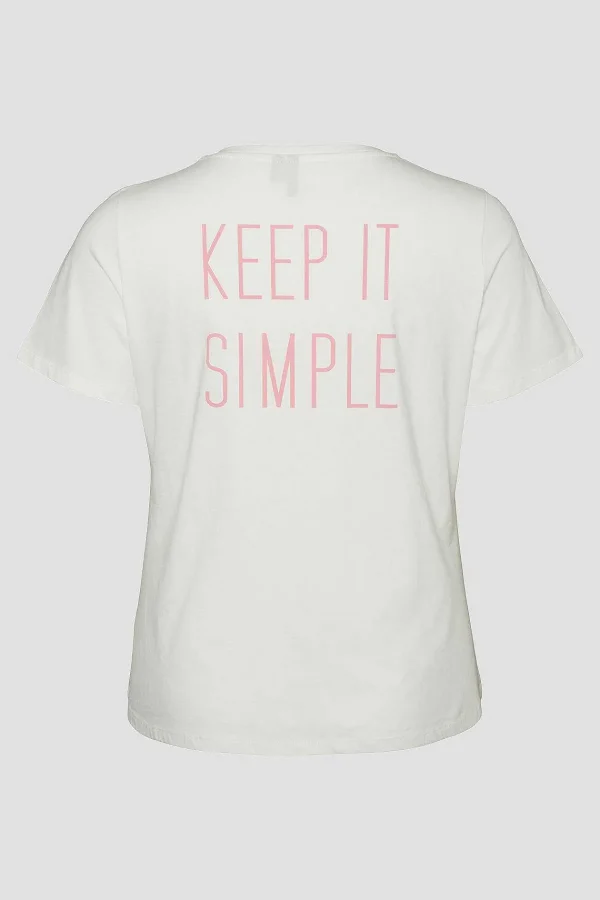 Vero Moda Curve Curve - Lina T-Shirt In White*Women Tops & Blouses