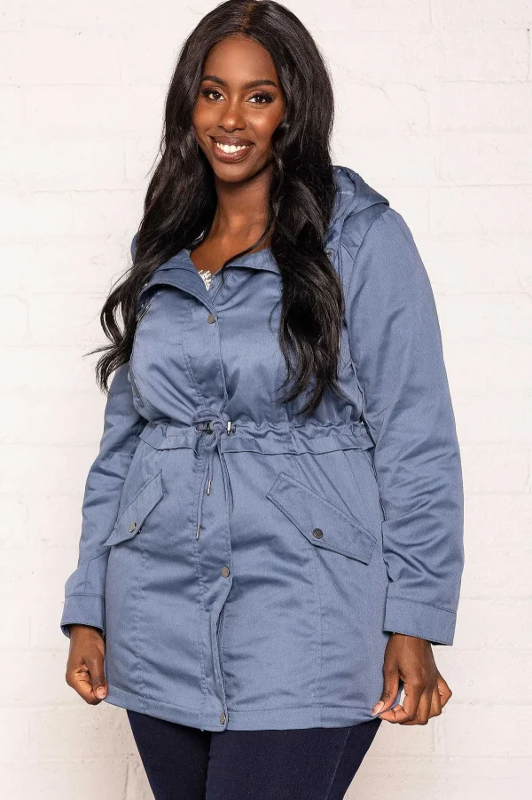 Vero Moda Curve Curve - Long Parka In Blue*Women Coats & Jackets