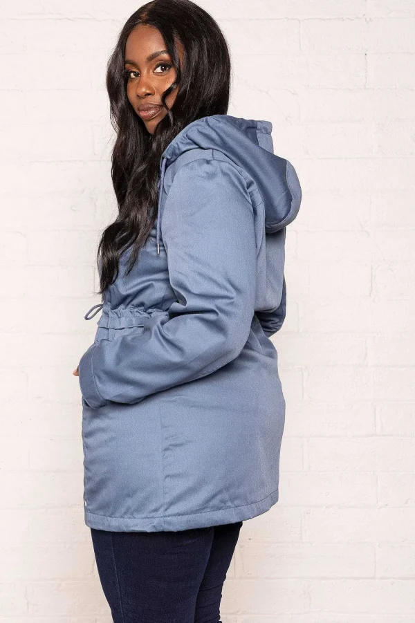 Vero Moda Curve Curve - Long Parka In Blue*Women Coats & Jackets