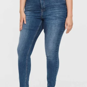 Vero Moda Curve Curve - Lora High Waist Jeans In Medium Blue Denim*Women Jeans & Trousers