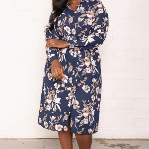 Vero Moda Curve Curve - Macy Shirt Dress In Navy*Women Dresses & Jumpsuits