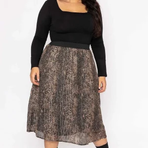 Vero Moda Curve Curve - Nala 7/8 Skirt In Animal Print*Women Skirts & Shorts