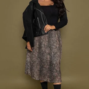 Vero Moda Curve Curve - Nala 7/8 Skirt In Animal Print*Women Skirts & Shorts