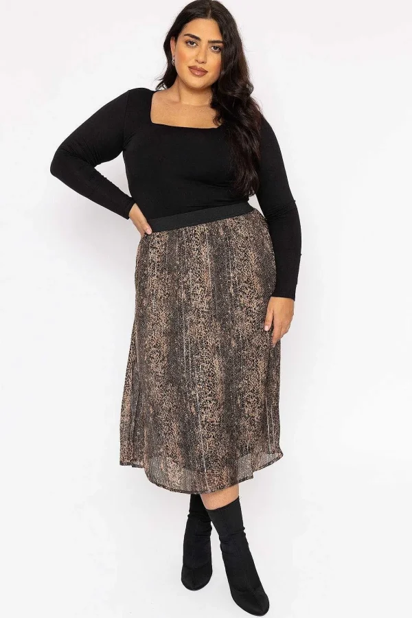 Vero Moda Curve Curve - Nala 7/8 Skirt In Animal Print*Women Skirts & Shorts