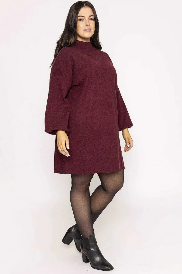 Vero Moda Curve Curve - Nancy Dress In Burgundy*Women Dresses & Jumpsuits