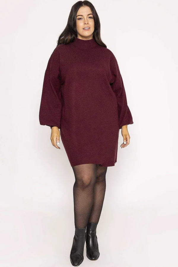 Vero Moda Curve Curve - Nancy Dress In Burgundy*Women Dresses & Jumpsuits