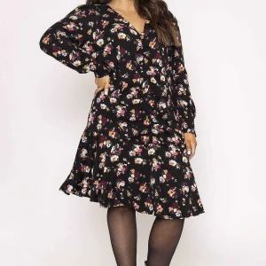 Vero Moda Curve Curve - Prina V-Neck Long Sleeve Dress*Women Dresses & Jumpsuits