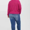 Vero Moda Curve Curve - Tulex Cardigan In Berry*Women Jumpers & Cardigans