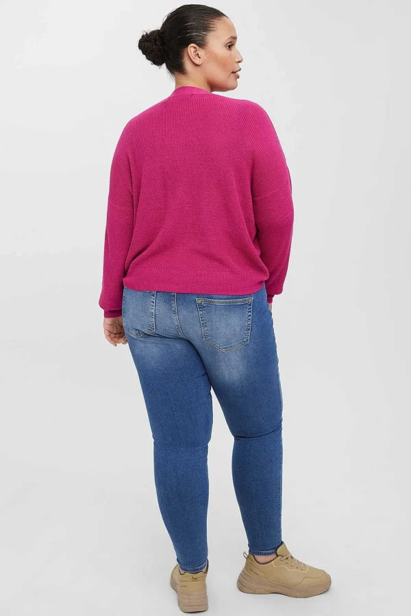 Vero Moda Curve Curve - Tulex Cardigan In Berry*Women Jumpers & Cardigans