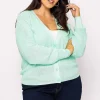 Vero Moda Curve Curve - Tulex Cardigan In Mint*Women Jumpers & Cardigans