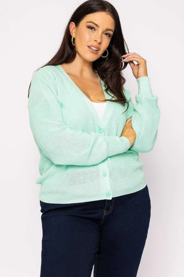 Vero Moda Curve Curve - Tulex Cardigan In Mint*Women Jumpers & Cardigans